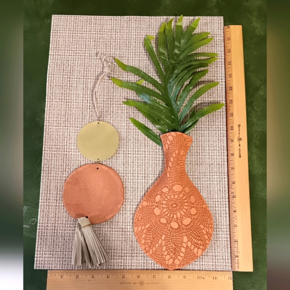 Handcrafted Terracotta Wall Decor X 2